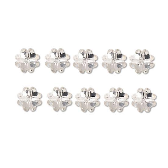 10Pcs Nail Ornaments Sparkling Vibrant Color Shiny Visual Effect Creative Shape Dazzling Four Leaf Clover Nail