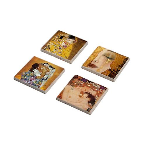 Gustav Klimt Stone Coasters Set of 4