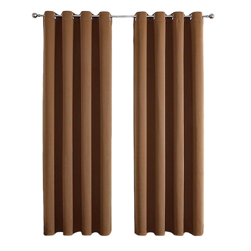 2 Pieces Solid Color Curtains Blackout Curtains Summer Indoor Curtains Sunshade Curtains Lights Blocking Curtains for Home Living Room Bedroom and Stu