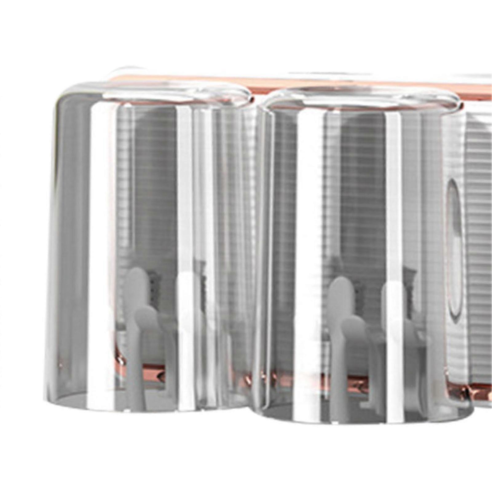 Drilling Free Toothbrush Shelf with Auto Toothpaste Dispenser, White