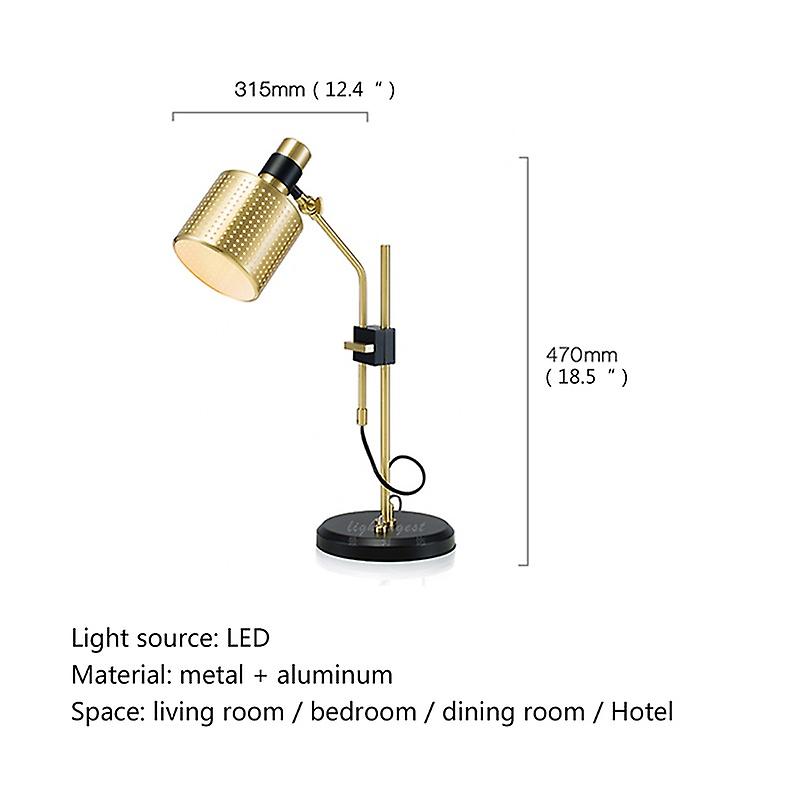 Postmodern Table Lamp Simple Creative Design Led Desk Light Angle Adjustable For Bedroom Parlour Home Decor