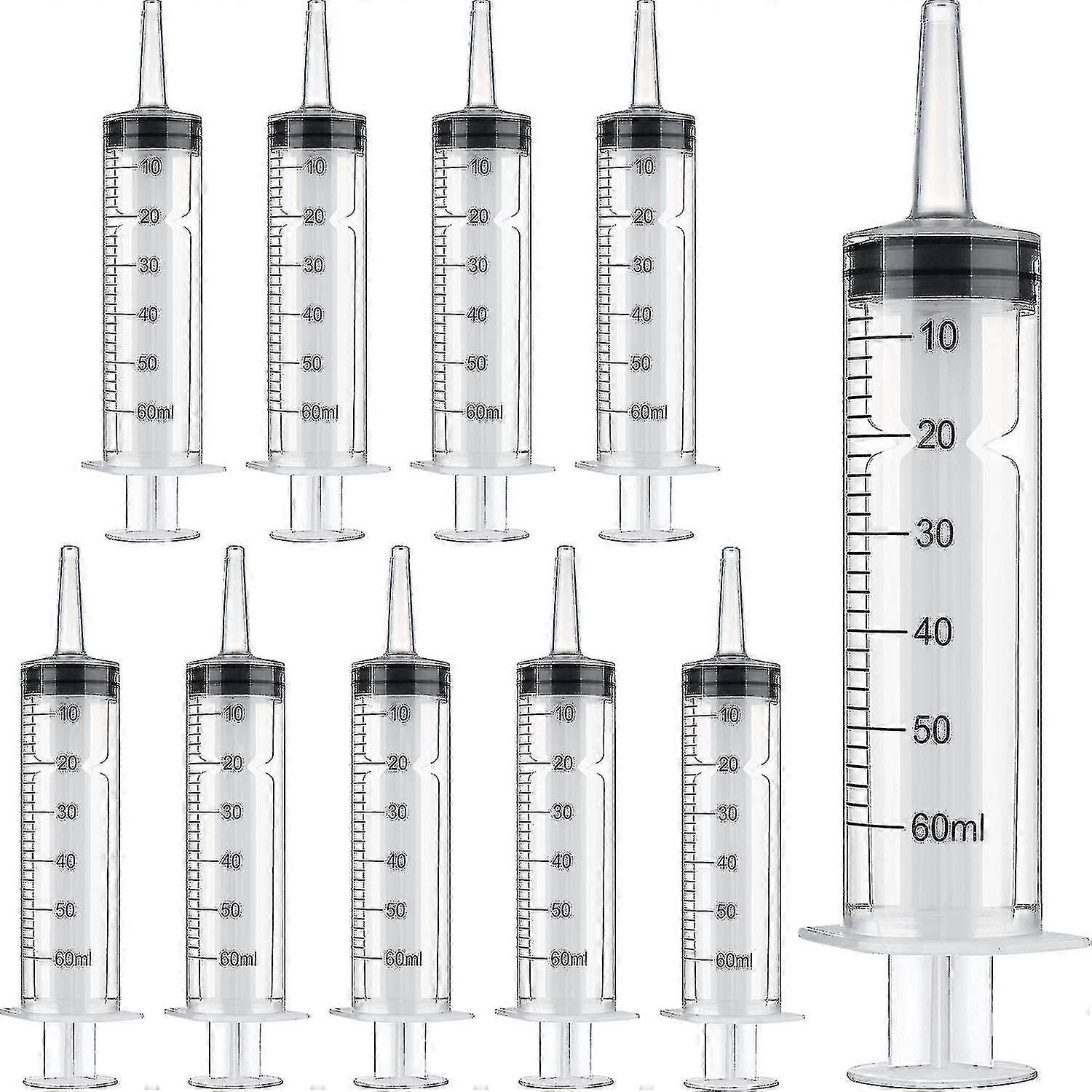 Foderautomat Plast Flydende sprøjte Ingen nåle flydende fodringsrør (20 ml) 10 stk 60 ml