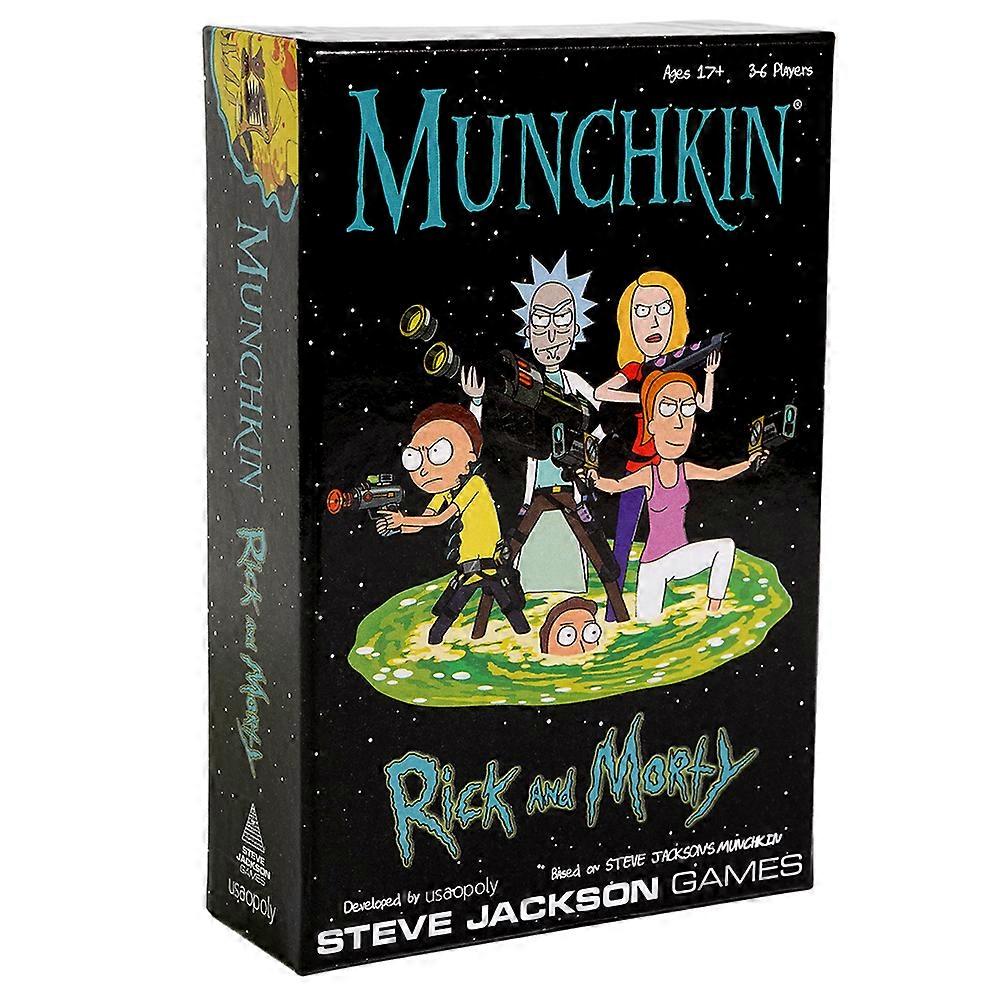 Rick Card Game Adult Swim Munchkin Board Gamemerchandising con licenza Munchkin Game da Steve Grigio chiaro
