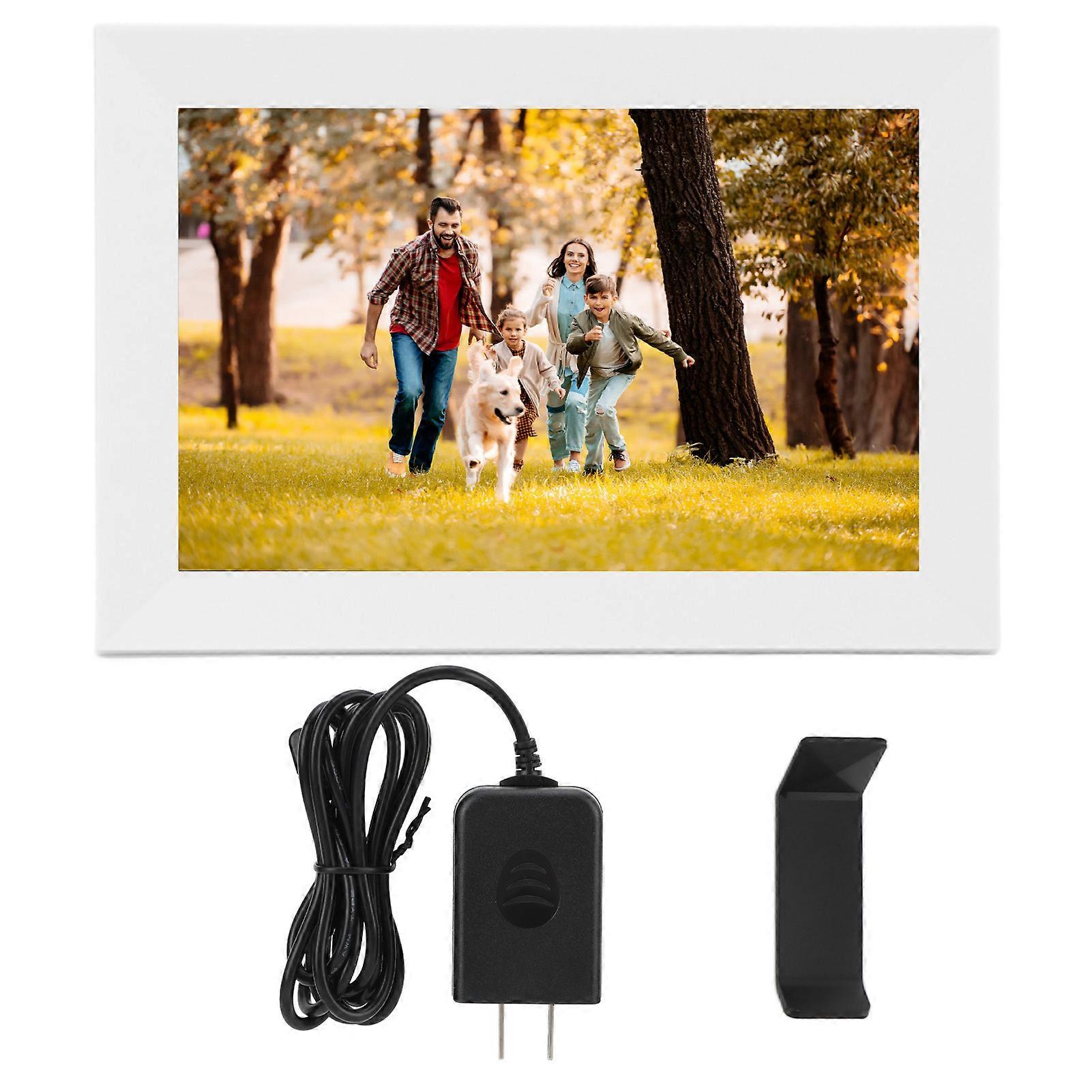 Xclt 10.1 Zs Touch Display Screen Ips 1280x800 Cloud Photo Frame Digita Wifi 10.1in White Us Plug 100240v