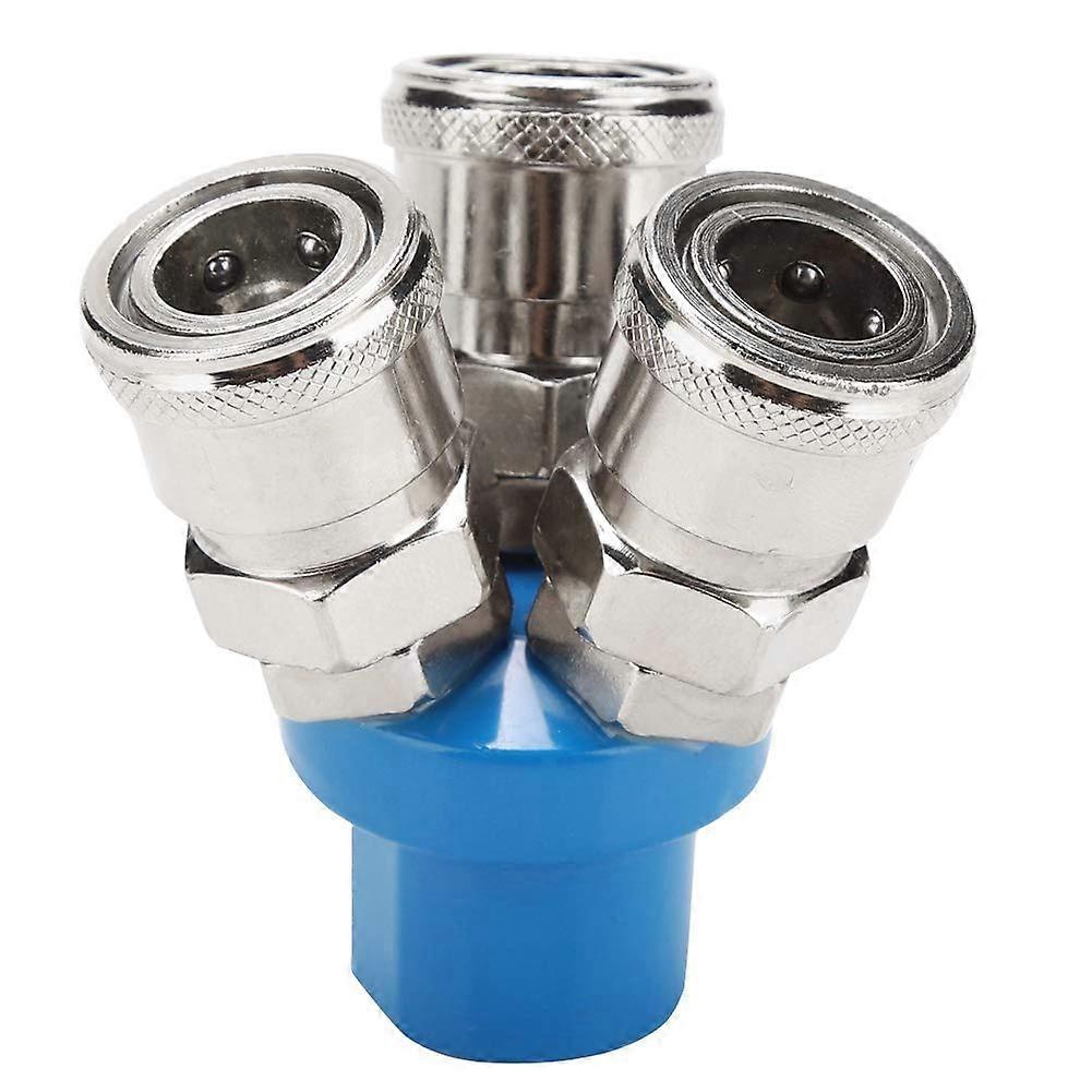 2 Way/3 Way Type C Pneumatic Fitting Quick Connect 1/4" Air Hose Quick Coupler Coupler Manifold Coupling 3 Way Splitter