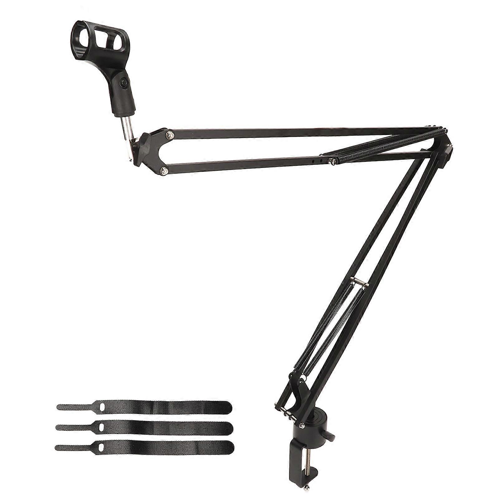 Microphone Arm Stand Adjustable Universal 360 Degree Rotation Shockproof Mic Boom Arm Stand With Desk Mount Clamp