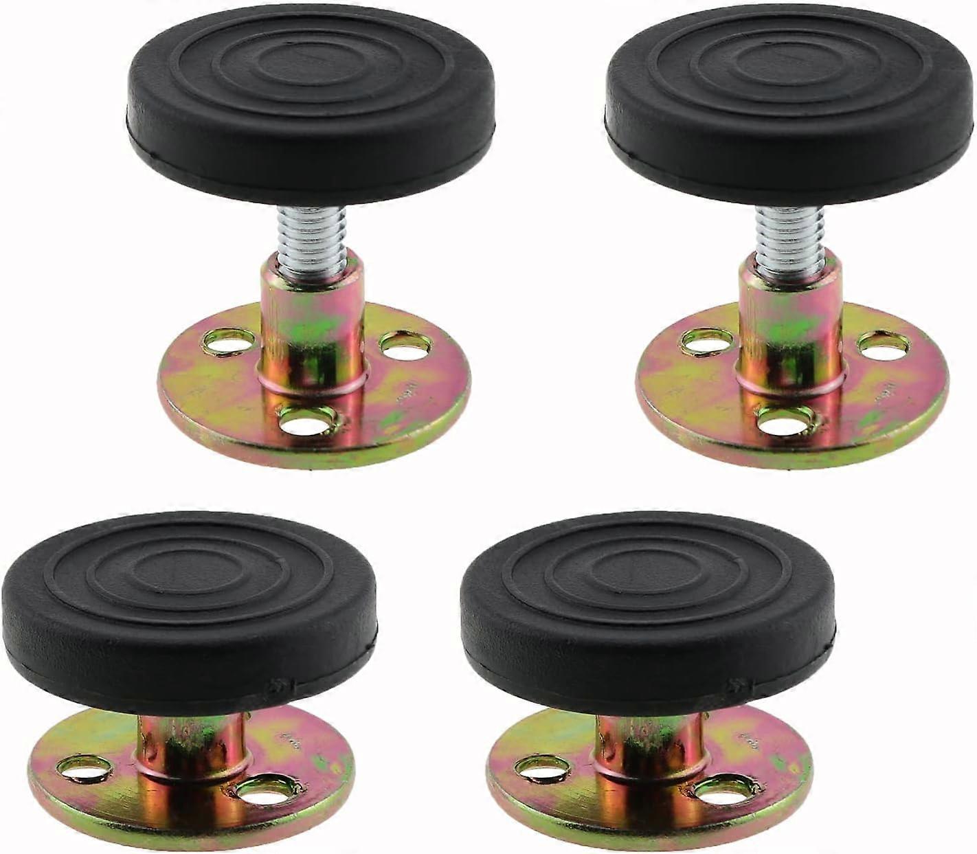 4PCS 30-40mm Adjustable Threaded Bed Frame Shake-Resistant Tool Headboard Stoppers for Beds Cabinets Sofas