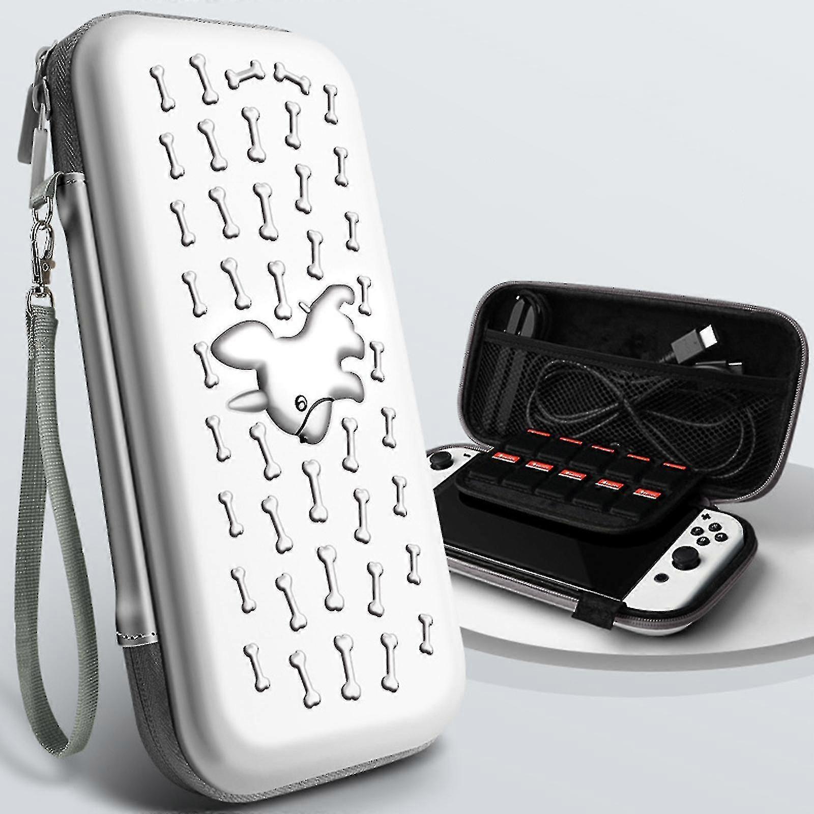 Switch Carrying Case Compatible With Switch/switch Oled With 10 Game Cartridges Slot Wrist Strap