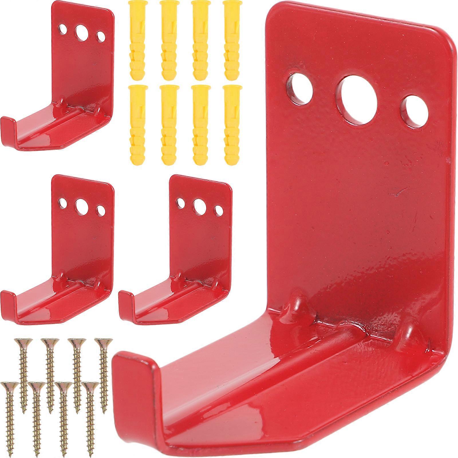 4pcs Wall Fire Extinguisher Hook Heavy Duty Fire Extinguisher Bracket Fire Extinguisher Holders