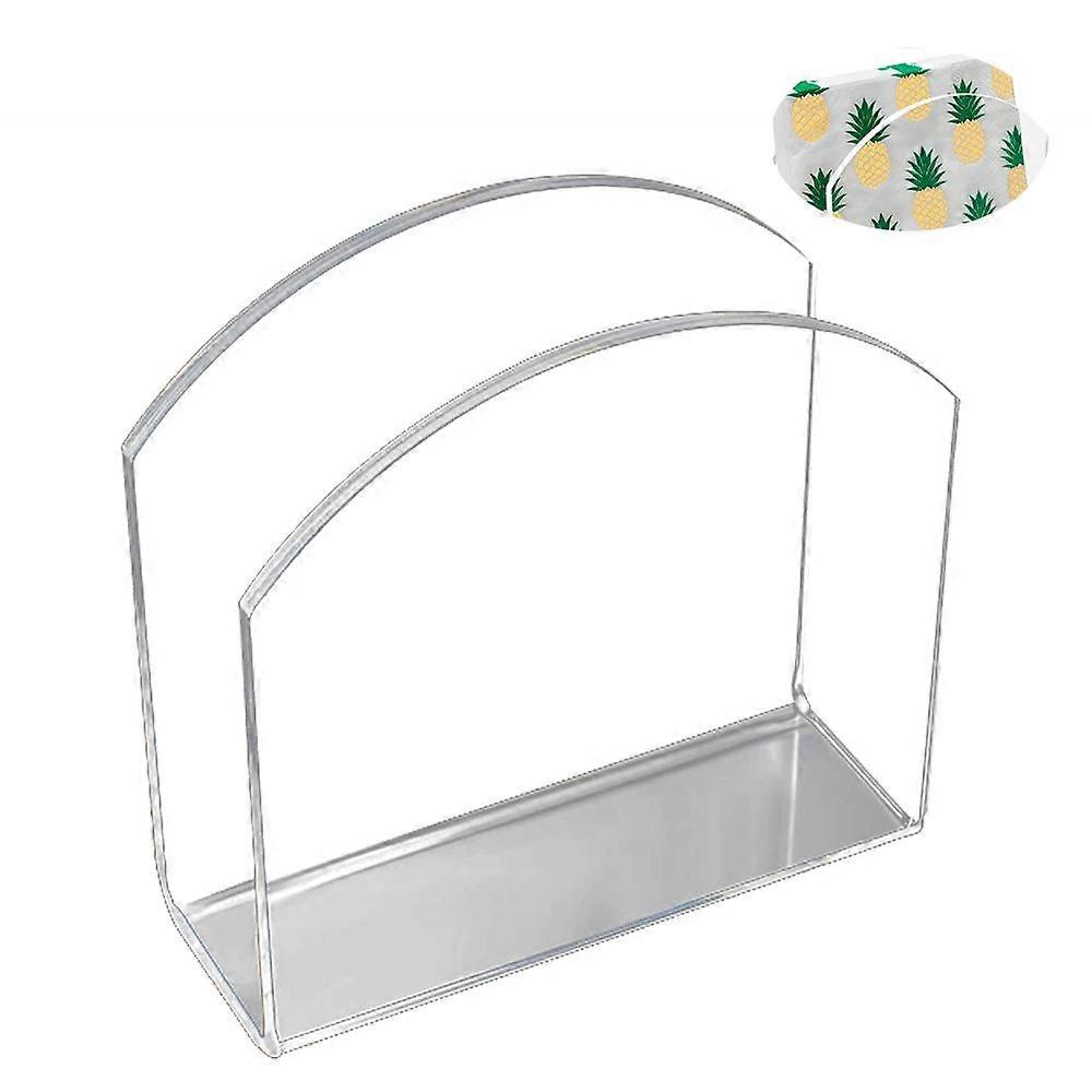 QQDD Crystal Clear Acrylic Napkin Holders for Tables, Napkin Holder Stand Tabletop Freestanding Tissue Box Dispenser