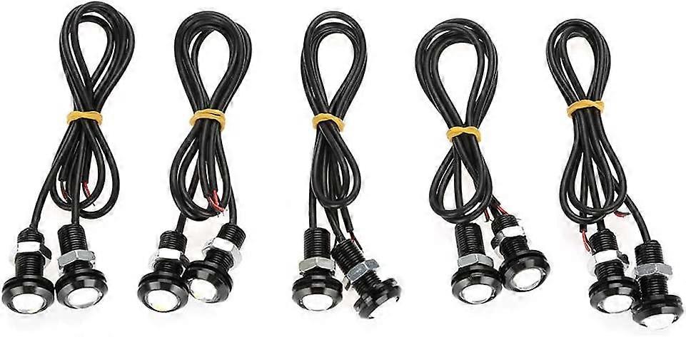 10W 18Mm Led Daytime Running Light White (10 Pack)