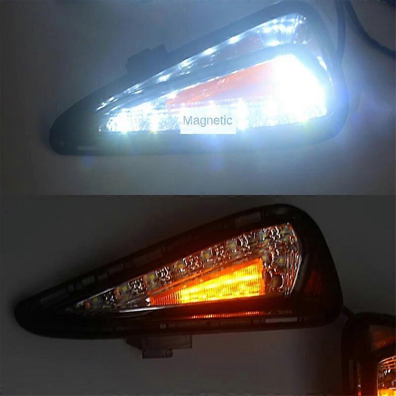 1 Set LED DRL Daytime Running Lights Daylight Fog Lamp Cover With Yellow Turning Signal For Toyota Camry 2015 2016 2017