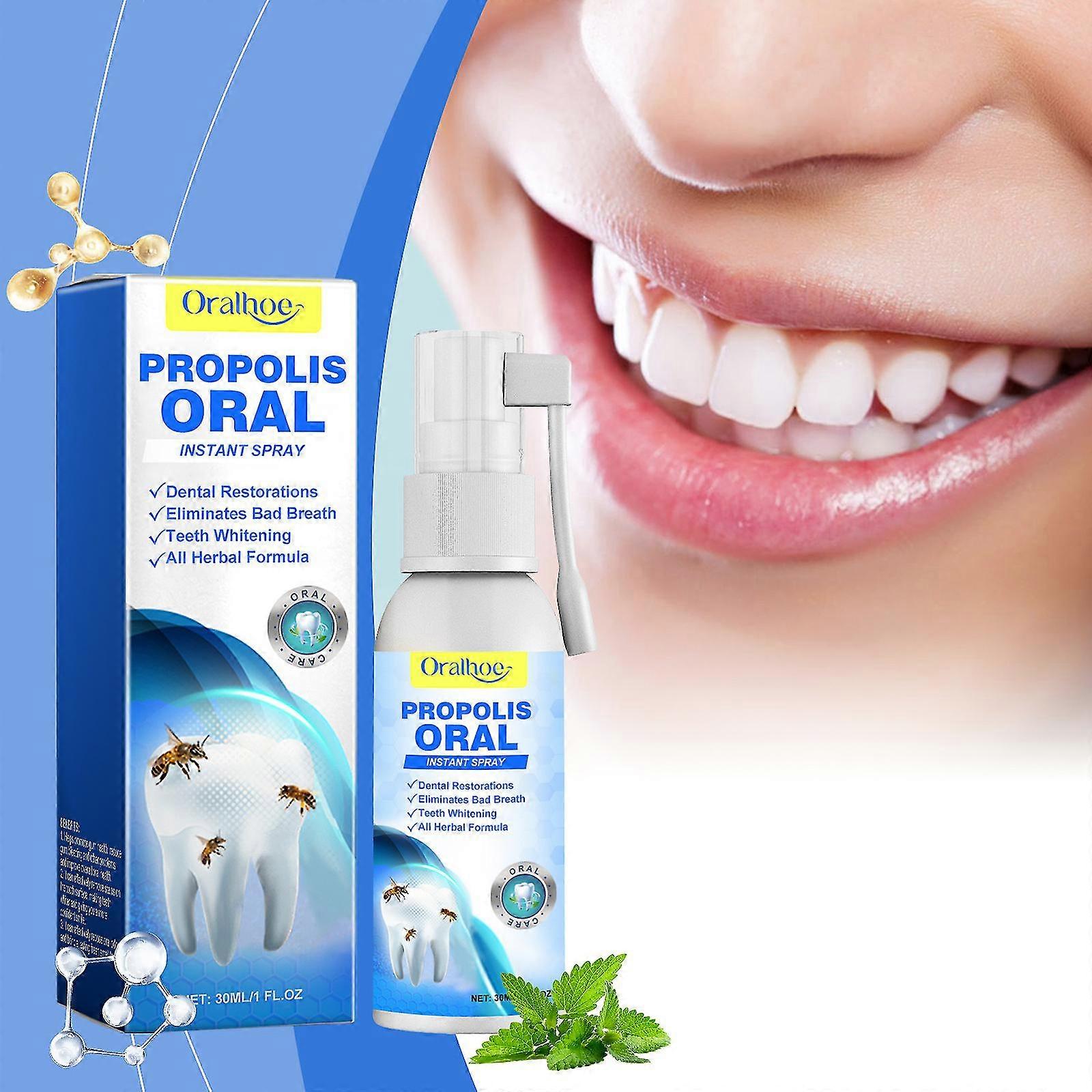 بخاخ العلاج الفوري عن طريق الفم بالبروبوليس ، بخاخ صحة الفم ، بخاخ تنظيف أسنان البروبوليس ، بخاخ دنج عن طريق الفم ، نفس منعش