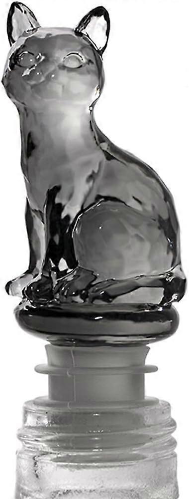 Wine Champagne Beverage Bottle Stopper (Black Cat)