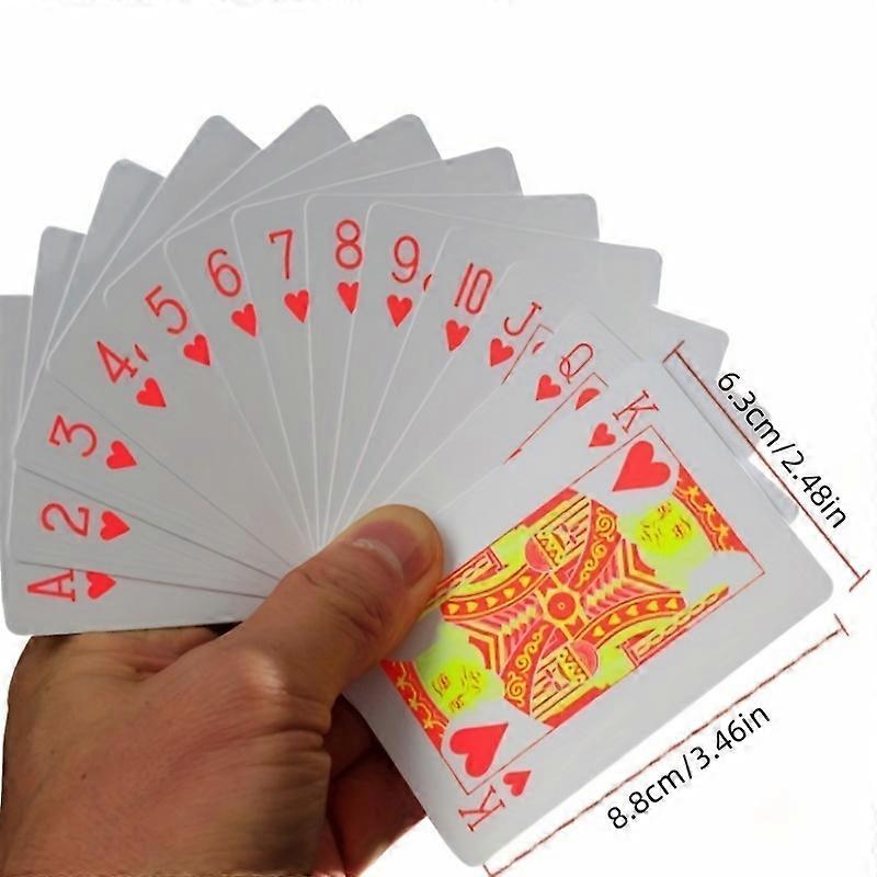 New models Fluorescent Playing Cards PVC Plastic Waterproof Table Game Cards Leisure Entertainment Cool Technology Sense