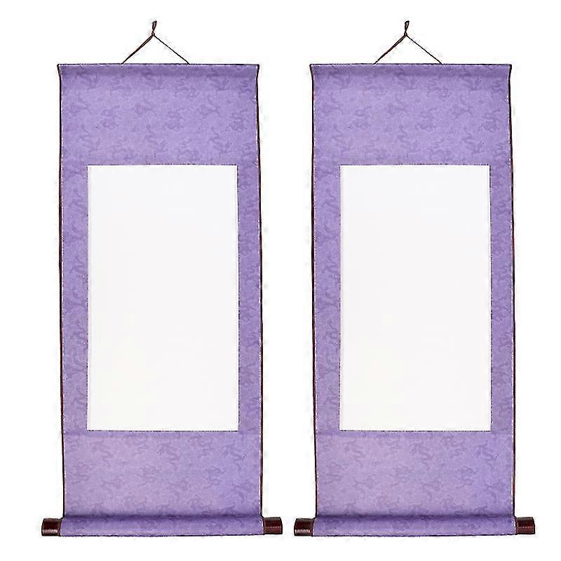 2pcs Blank Chinese Scroll Paper Painting Scroll Custom Chinese Calligraphy Paper