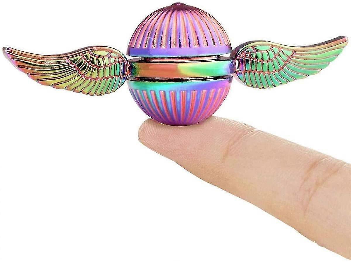 Rainbow Metal Fidget Spinner Toy For Fans Of Medieval Wizarding World, Fidget Spinner For Kids Adult