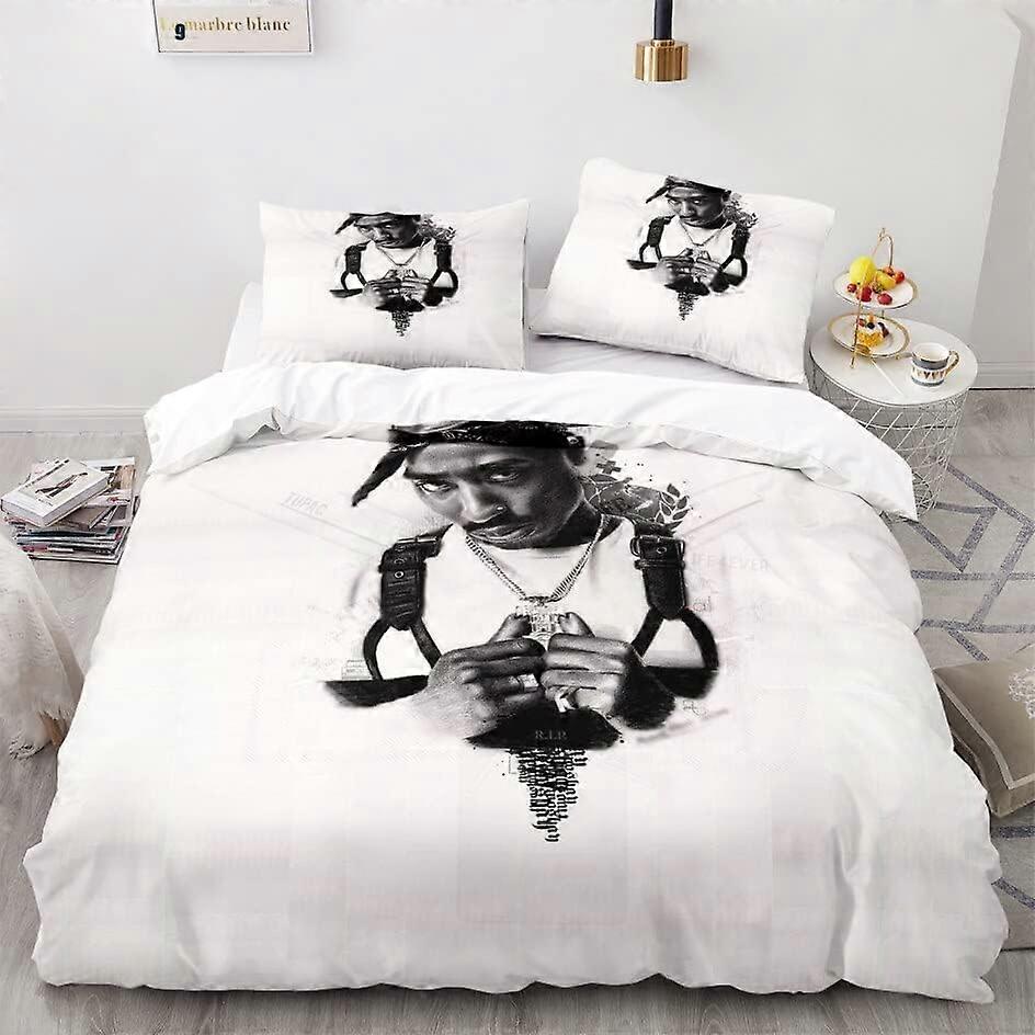Bedding Sets American Rapper with Microfiber Bedding Set with Duvet Cover and Pillowcases Bedding Set