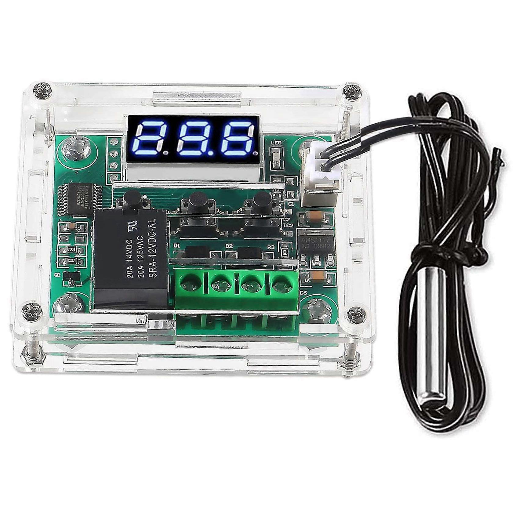 W1209 DC 12V Digital Temperature Controller Board -50-110C Electronic Temperature Temp Control Mod