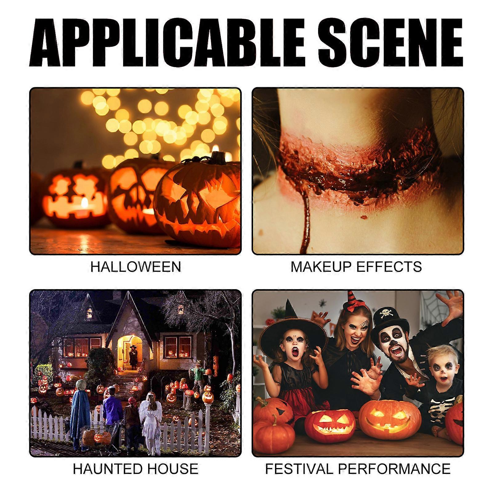 Narben‑Stoppel‑Schwämme Für Halloween‑Make‑up & Cosplay – 2 Stück, Schwarz