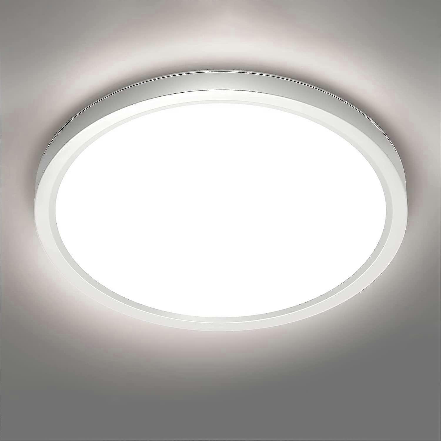 أدى ضوء السقف، 24W 4500k مصباح السقف التجهيزات، الحديثة محايدة غرفة بيضاء أدى مصباح السقف، للماء Ip44، 23 سم، ينطبق على الحمام، بيدرو