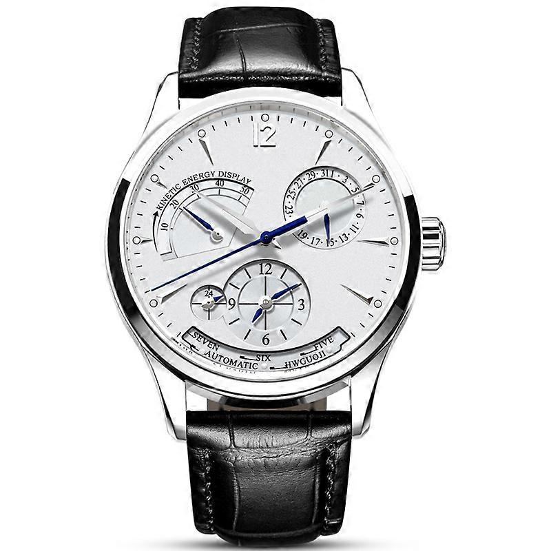 men's automatic mechanical watch energy display waterproof
