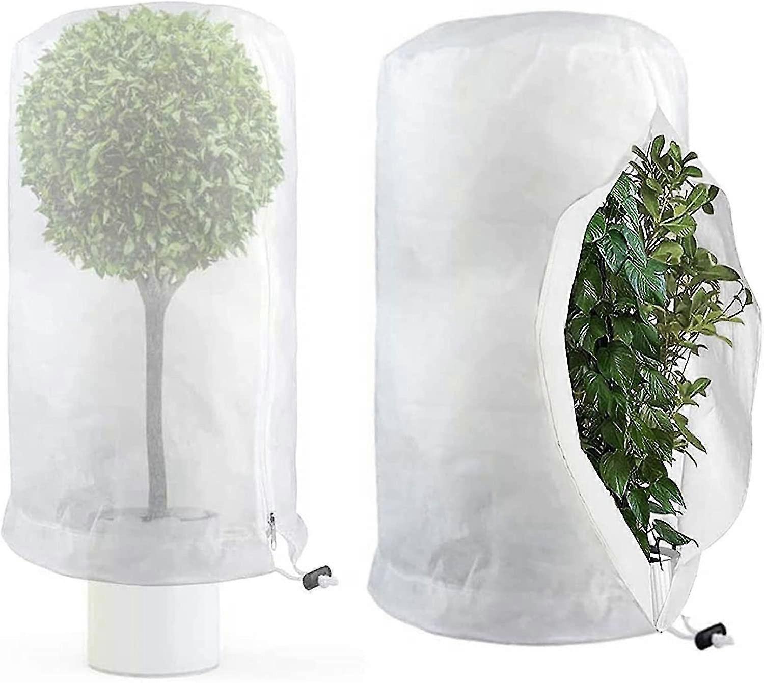 Set di 2 protezioni invernali per piante, protezione contro il gelo, protezione invernale per piante, sacco grande di piante in vaso, 60 x 80 cm