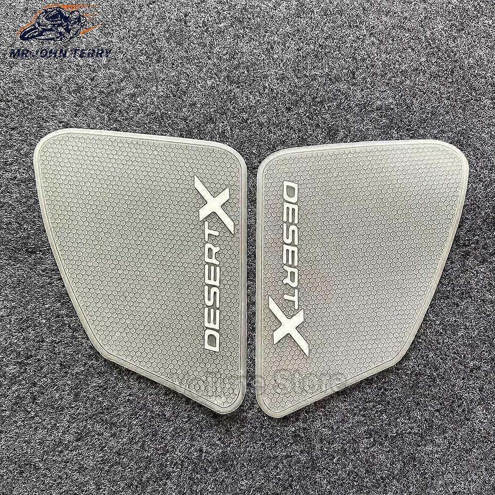Desert X Stiker Pad Tank Anti Selip Sepeda Motor Decal Samping Tangki For Ducati DesertX 2022-2023