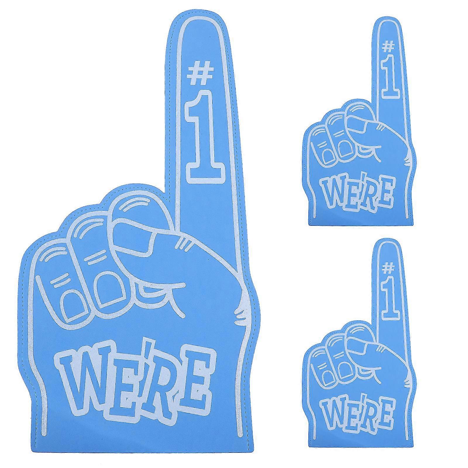 3pcs Giant Foam Finger Cheerleading Foam Hand Vibrant Foam Hand Prop For Sports Events Games