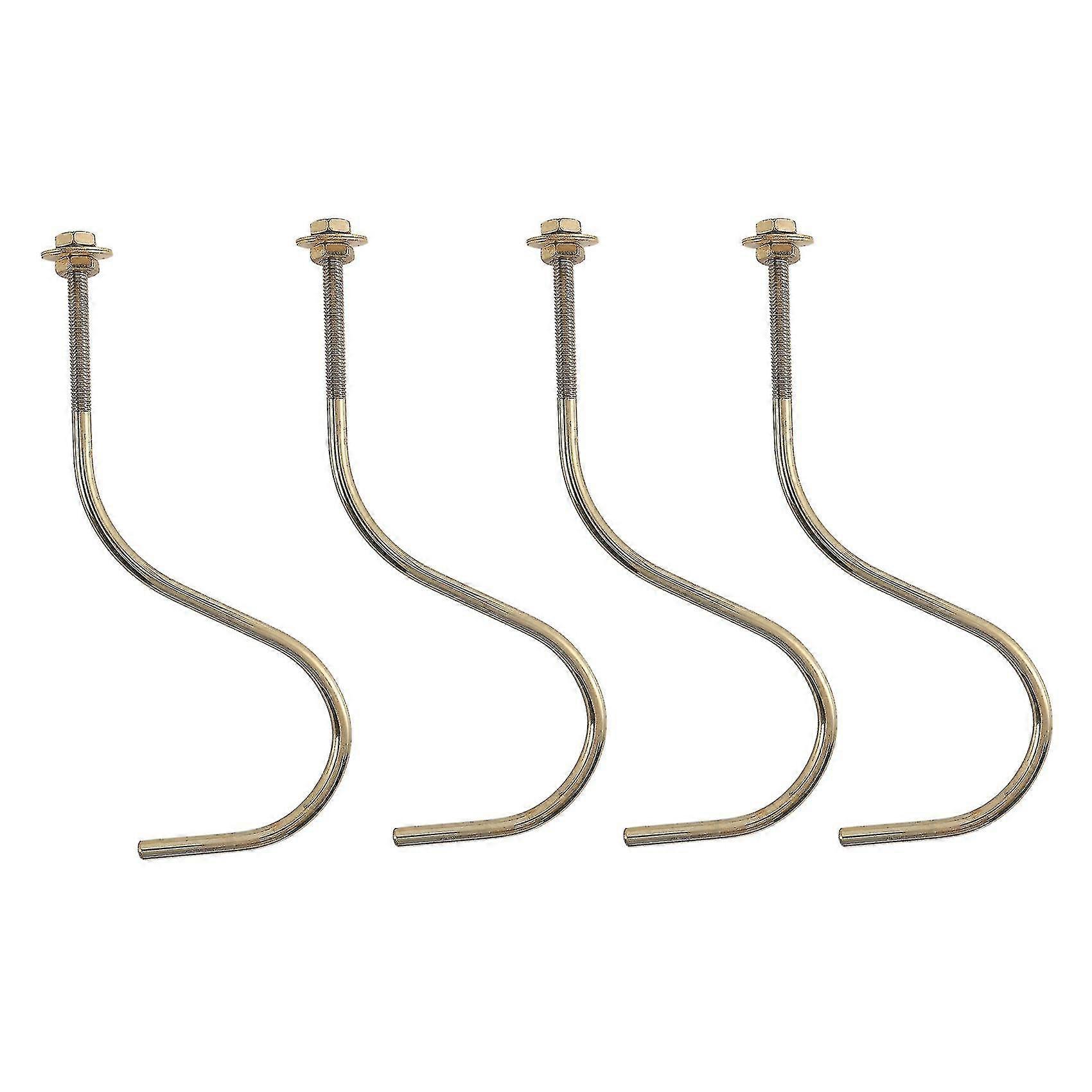 4 Pcs Billiards Table Edge Hook Copper Snooker Billiard Table Cue Racks Hanger to Hold Pool Rack Snooker Accessories