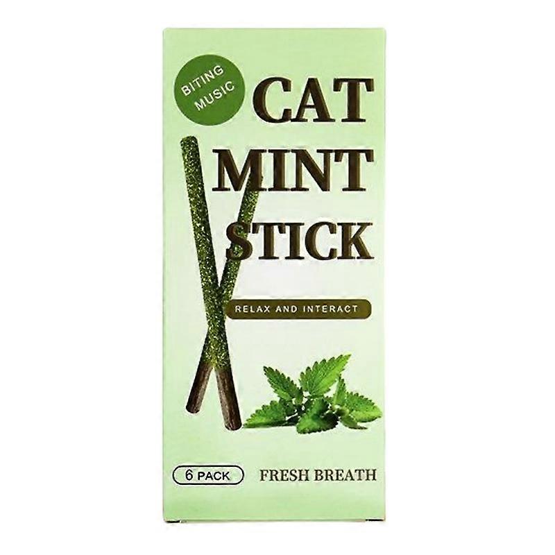 6 sticks/box Cat Chew Toys Natural Silvervine Catnip Toys Sticks Kittens Teeth Cleaning Safe Cat Stick Treat For Cats