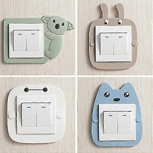 cartoon pattern bathroom wall switch wall sticker