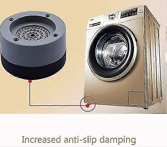 Shock And Noise Cancelling Washing Machine Support, Washer And Dryer Anti-vibration Height Increase Feet Pads, 8pcs