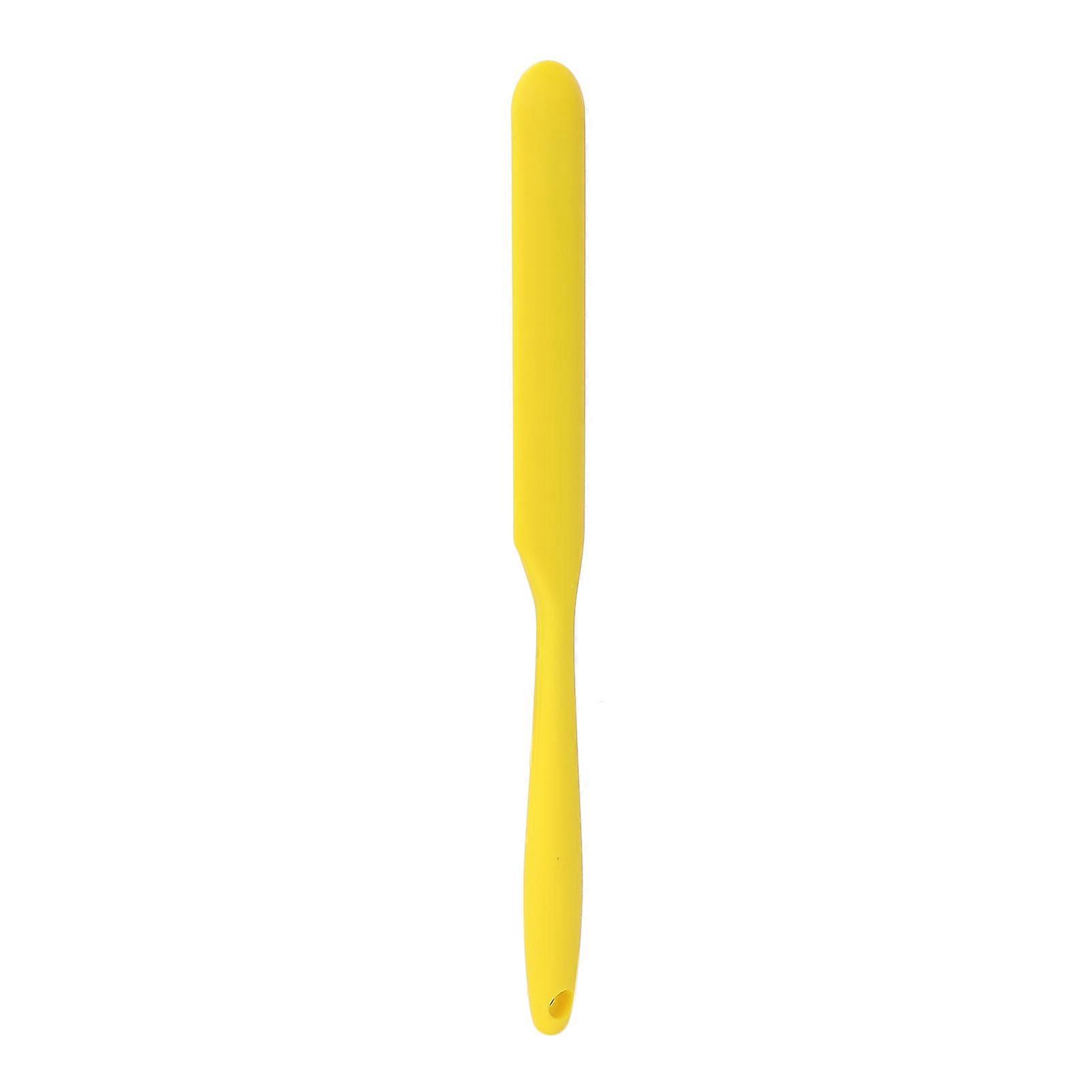 Wax Spatula Melting Wax Applicator Hair Removal Wax Bean Scraper Multifunctional Silicone SpatulaYellow