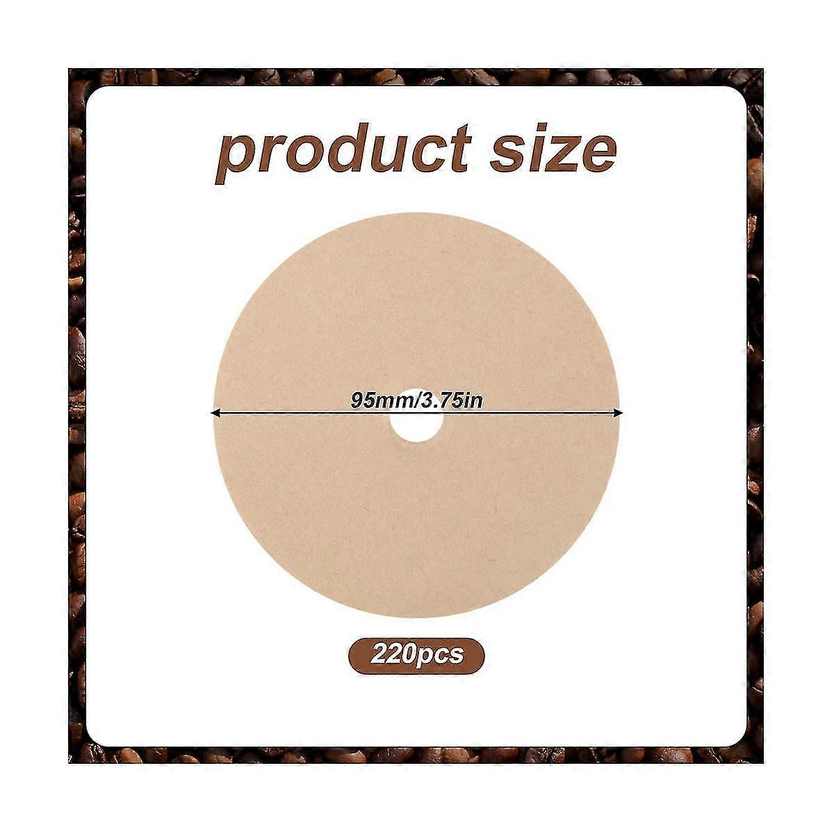 800PCS Round Coffee Filters, 3.75Inch Coffee Filters Paper Unbleached Disc Coffee Filters Espresso