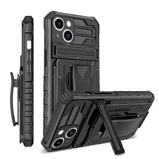 Phone Case For Apple Back Cover iPhone 14 iPhone 13 Pro Max 12 11 SE 2022 X XR XS Max 8 7 Bumper Frame Detachable Kickstand Solid Colored Armor TPU PC