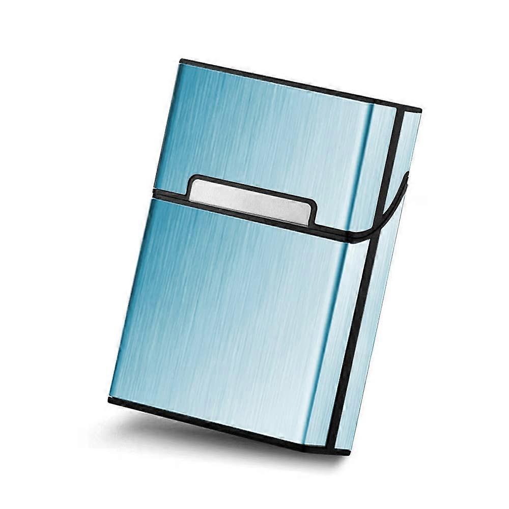 Aluminum Cigarette Case Silver Metal Box Holder