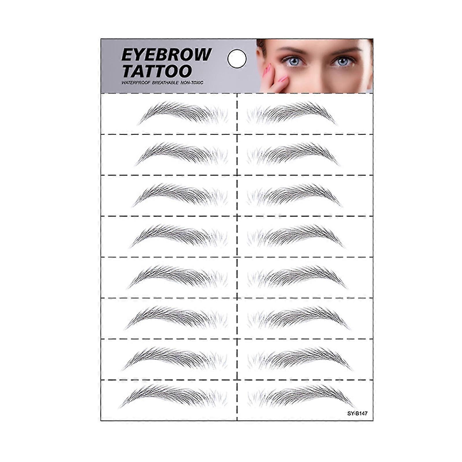 Yebrow Sticker Simulation Eyebrow Semi-water Transfer Waterproof Tattoos Eyebrow