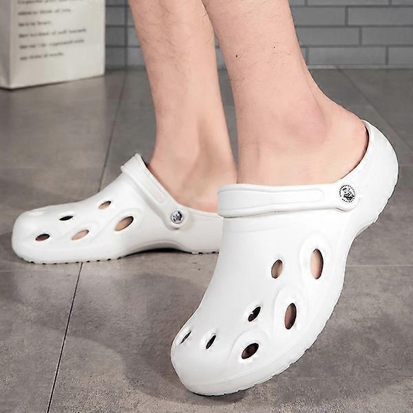 Nova Alta Qualidade Moda Multicolor Sandálias Rasgadas [Branco]