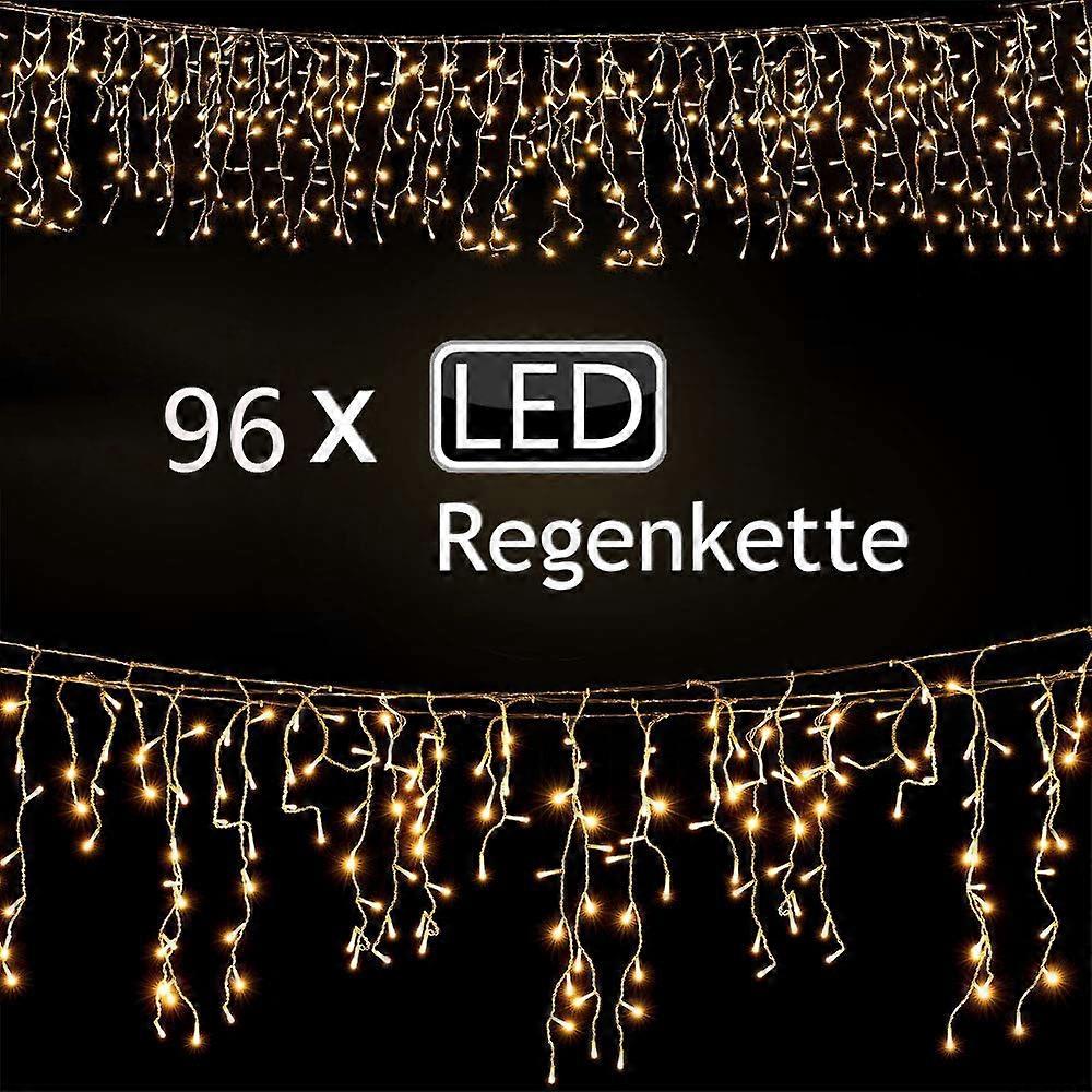 Ζεστή άσπρη Dimmable εσωτερική και εξωτερική ελαφριά αλυσίδα βροχής - 96 οδηγημένη