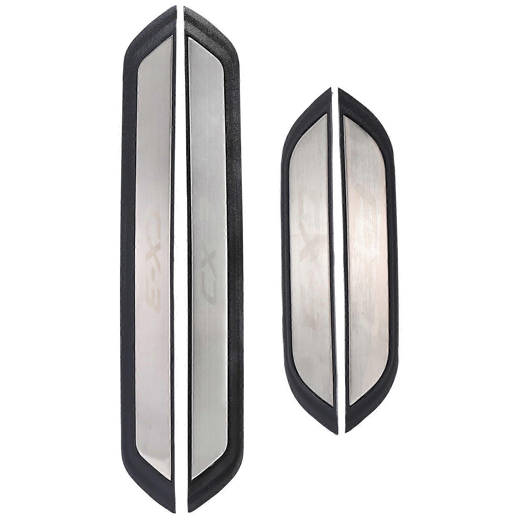 For -3 Cx3 2017 2018 Car Scuff Plate Door Exterior Outer Sill Trim Welcome Pedal