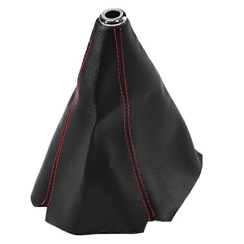 PVC Universal PU Leather Car Gear Shift Collars Carbon Fiber Auto Car Manual Stick Shifter Knob Gear Shift Boot Cover Gaiter