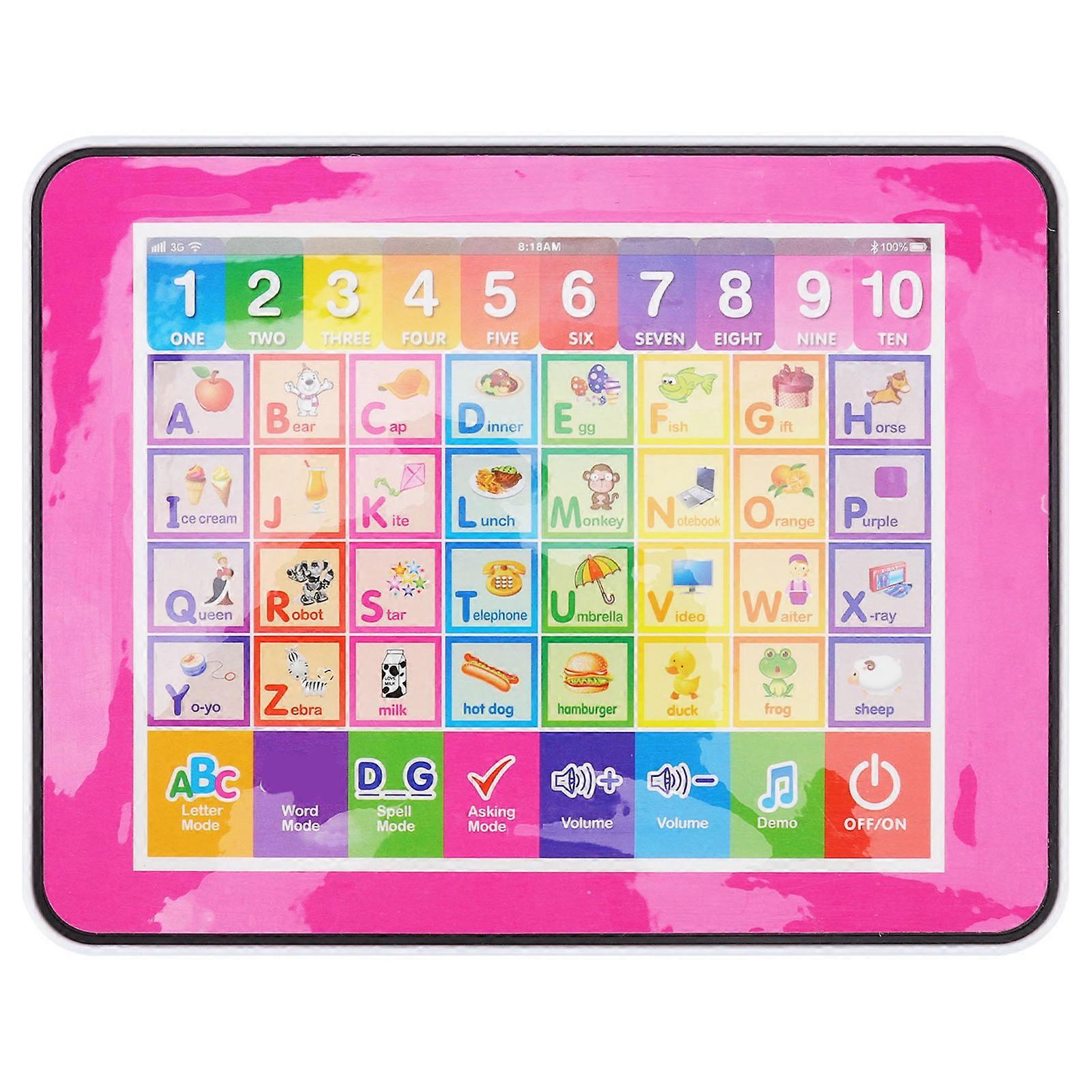 Smart Kids English Learning Tablet 6 Functions - Volume Control - Compact Portable - Ages 3+