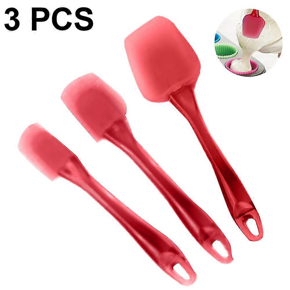 Silicone Cookie Spatula (3pcs), Kitchen Blender Cake Making Supplies Baking Kitchenware Baking Tools