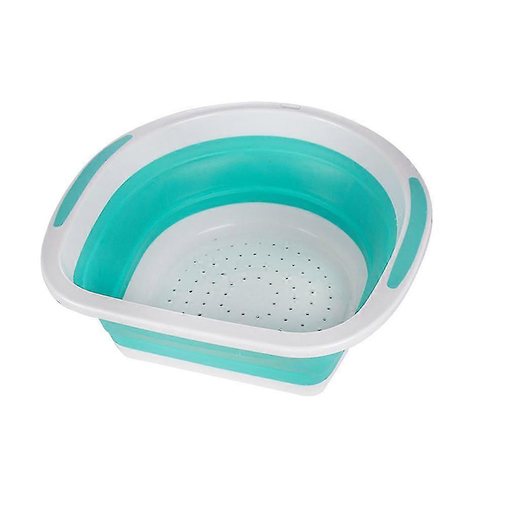 Folding Drain Basket Basin Bathtub Vegetable Fruit Dish Basket Telescopic Washing Baskets
