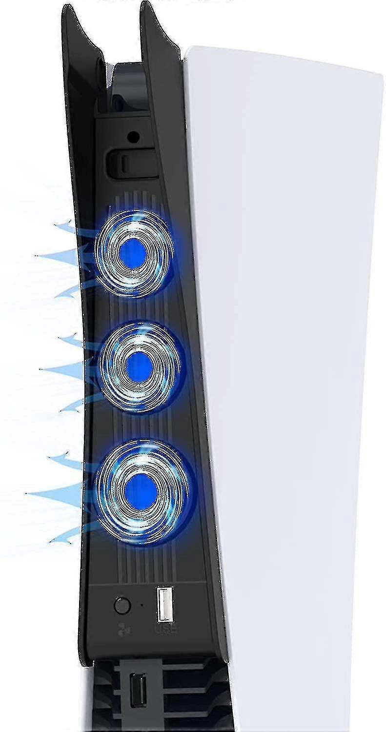 Cooling Fan With Led Light For Playstation 5 Digital Disc Edition Console