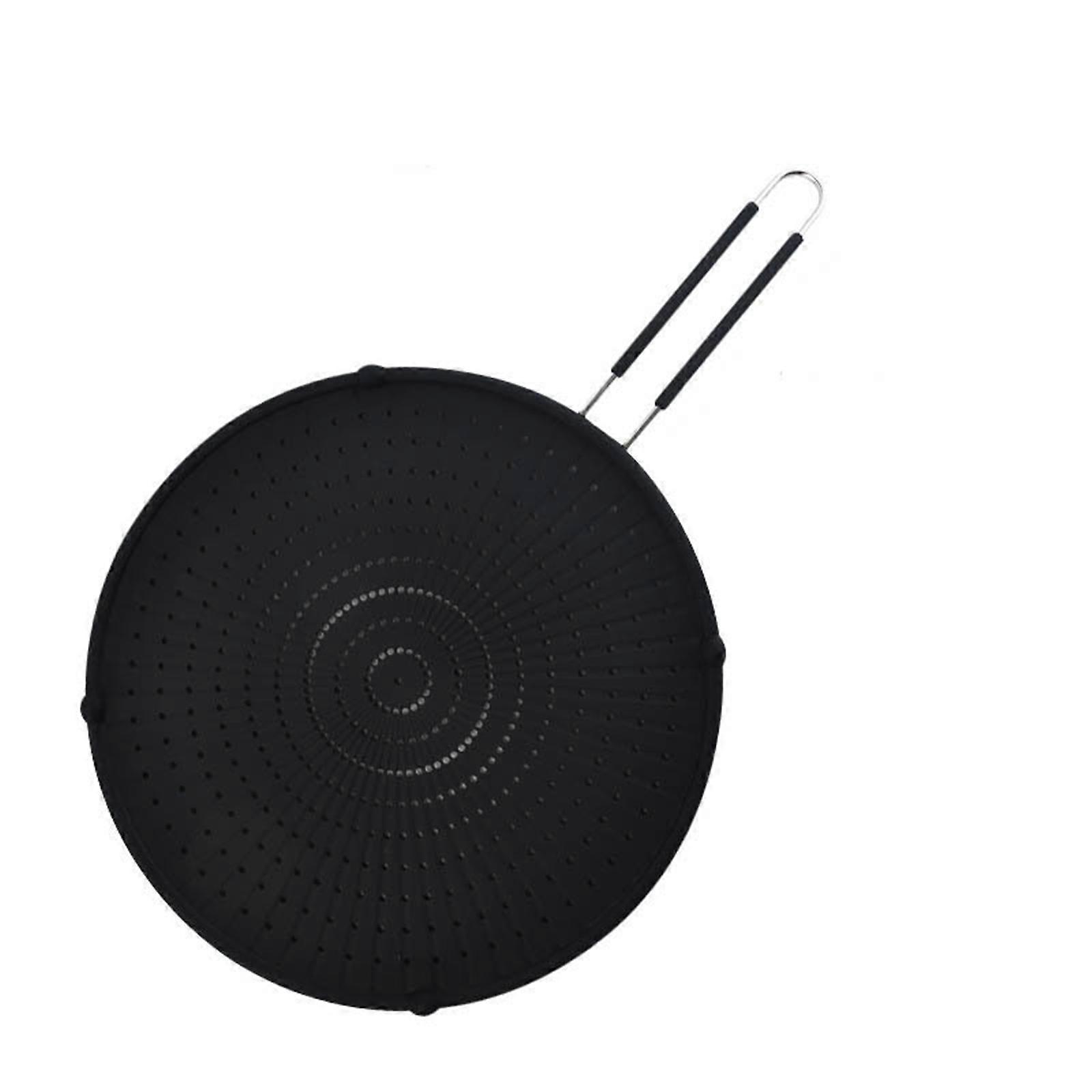 Silicone Splatter Screen for Cooking Suitable for 13" Frying Pan, Grease Splatter Guard Heat Resistant Multi-Use Splatter Screen Easy to Use and Clean