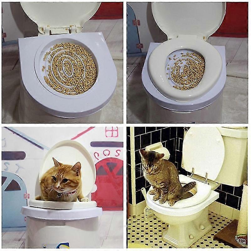 Rengöringssystem för katttoalettträning Kit för katter Urinalströ för pottor