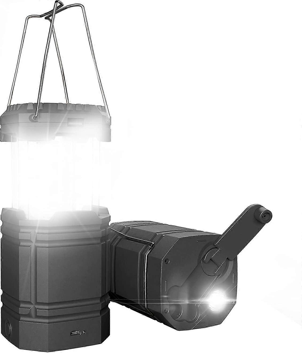 Solar Powered Camping Lantern Portable Super Bright Led Flashlight - Ya