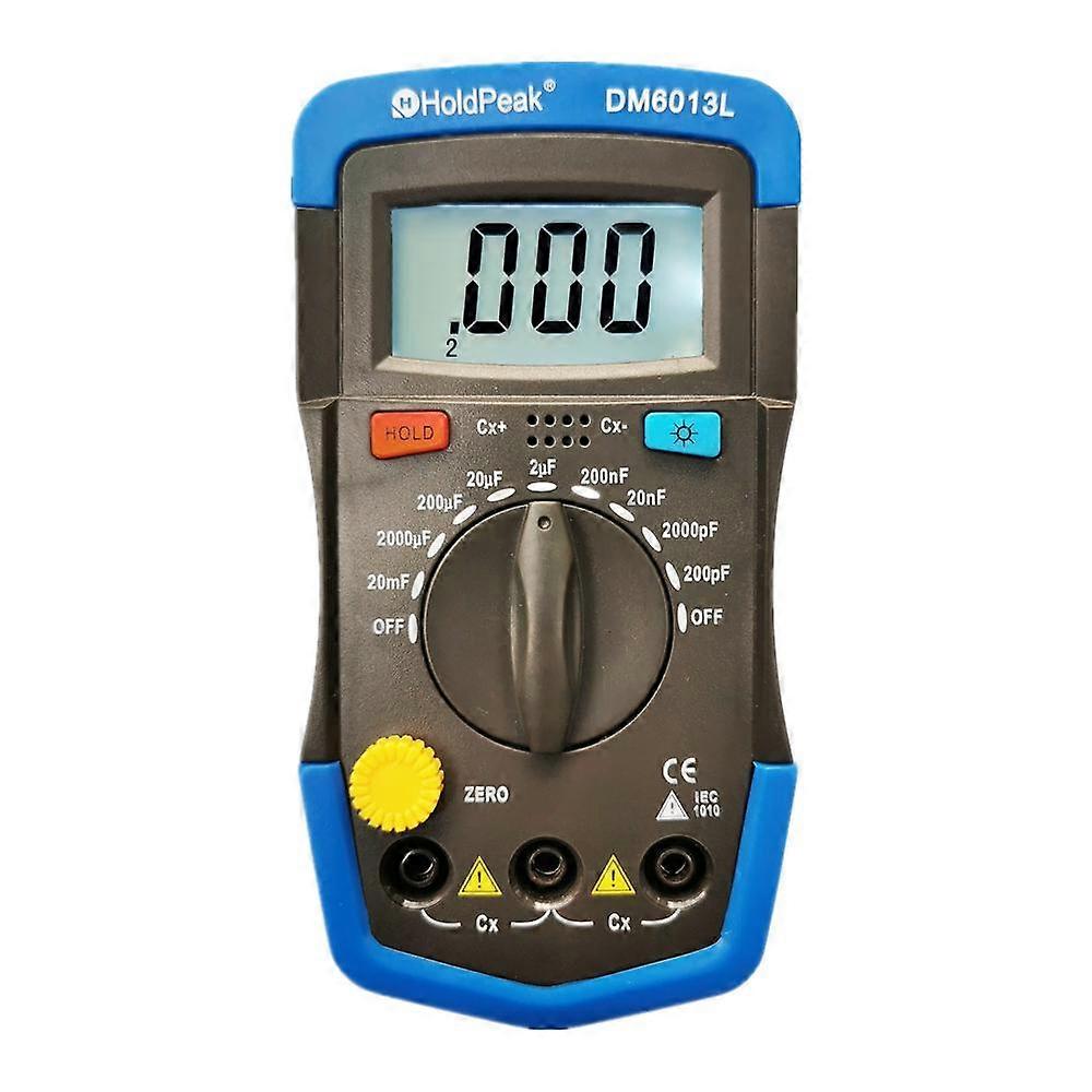 DM6013L Professional Digital Capacitance Meter Capacitor 0-20mF Handheld Electronic Capacitance Tester LCD Backlight